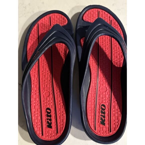 Men’s Kito Sandals Slides Red Blue Size EU 40 US 7 Beach Summer Fast Ship - Picture 10 of 11